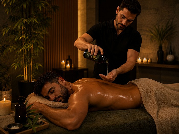 Cannabis Oil Massage